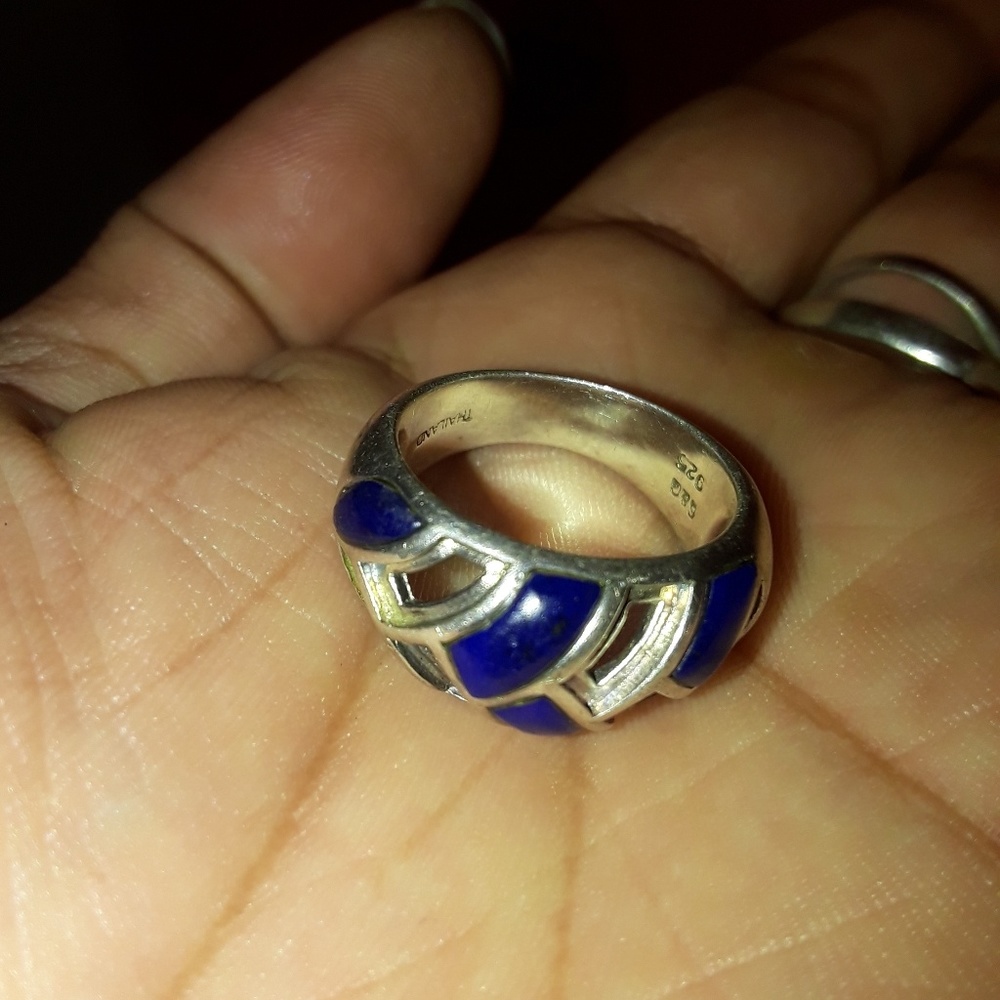Vntg silver band ring